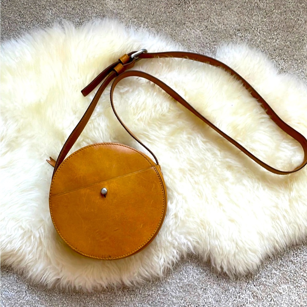 Madewell Circle leather crossbody bag